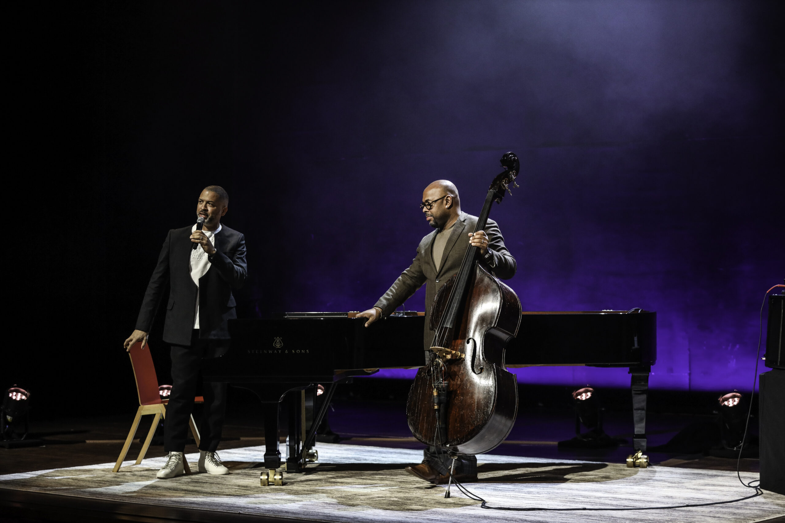 Jason Moran and Christian McBride at The Kennedy Center Dec 16, 2022 Photo by Jati Lindsay