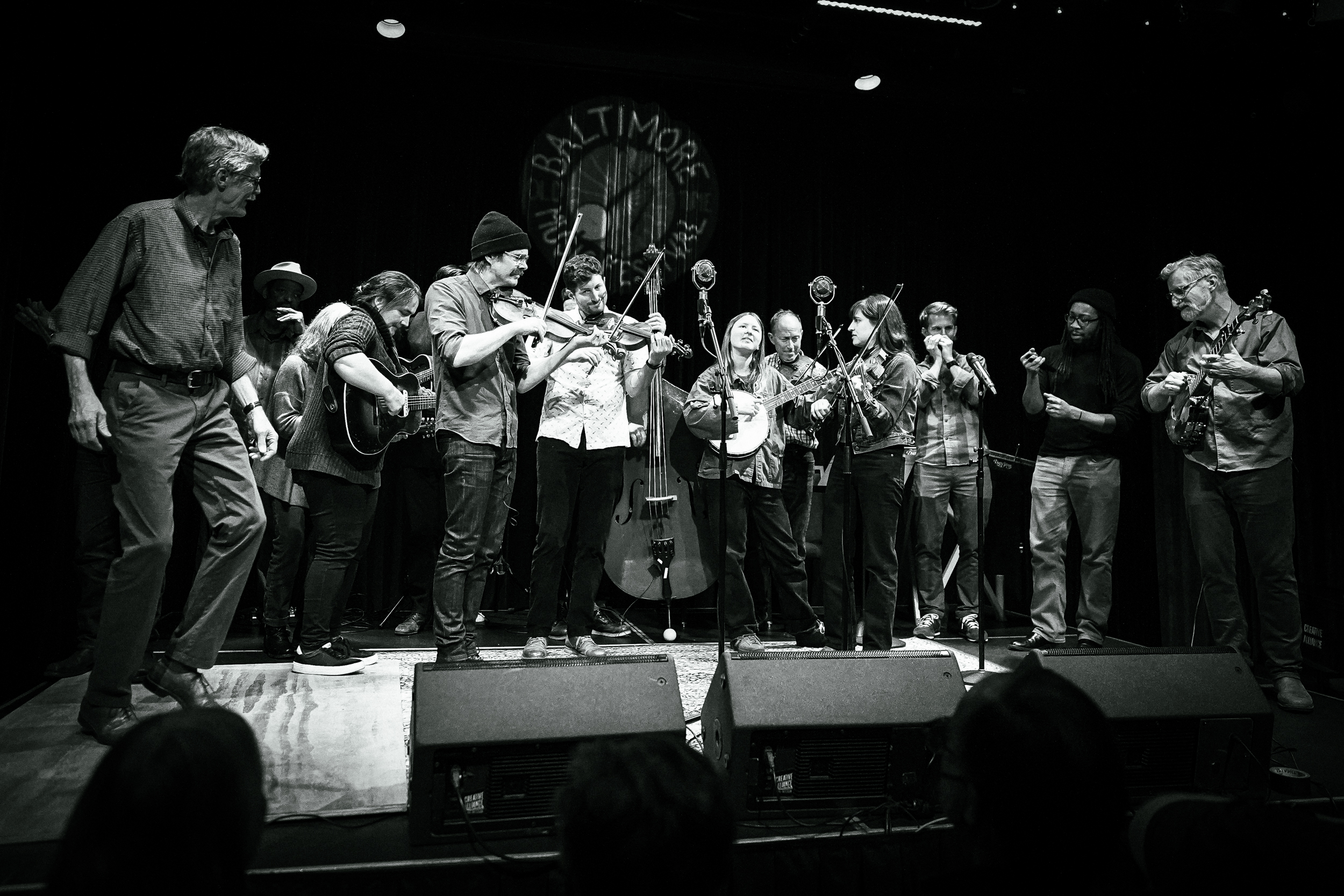 Mega Band Jam at Baltimore Old Time Music Festival at Creative Alliance March 10-11, 2023 Photo by Casey Ryan Vock