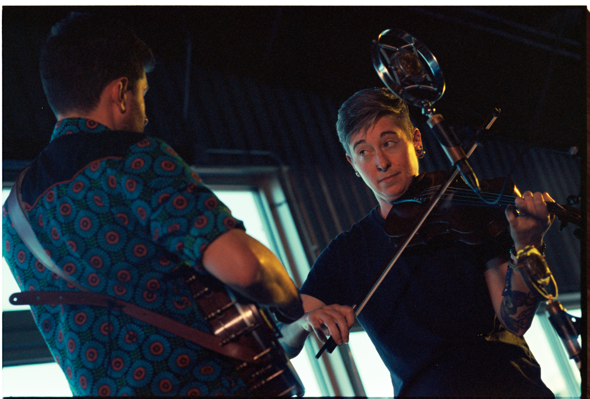 Baltimore Old Time Music Festival @ Baltimore Museum of Industry April 2024 35mm Film photo Copyright Casey Ryan Vock