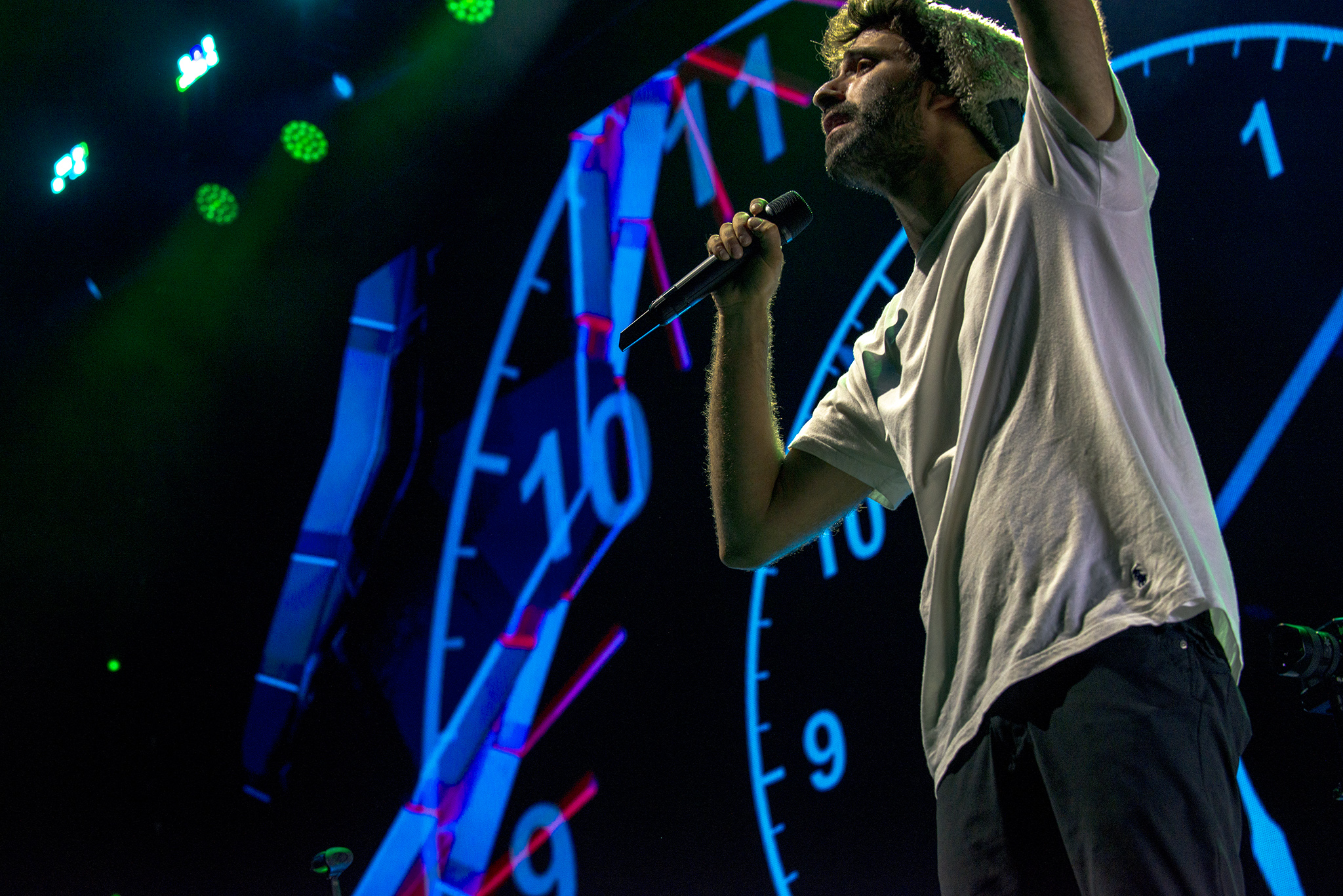 AJR performing at Merriweather Post Pavilion - August 10, 2025